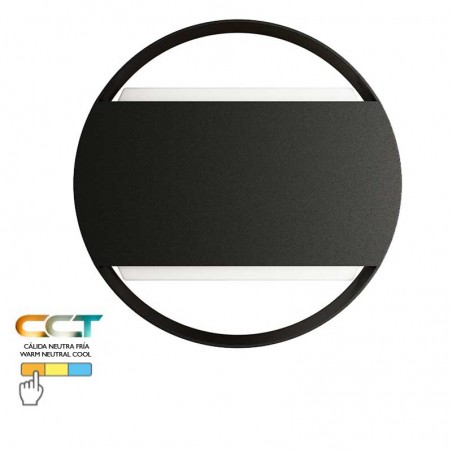 Outdoor wall light 20cm aluminum and PC LED 16W CCT Switch 3000K/4000K/5000K
