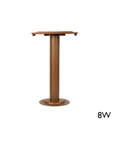 Base para montar baliza 8W 30cm de aluminio