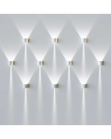 Wall lamp for exterior 10cm Upper and lower light LED 6.8W Aluminum 2700K