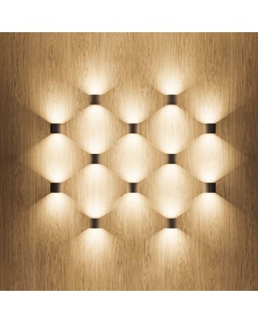 Wall lamp for exterior 10cm Upper and lower light LED 6.8W Aluminum 3000K
