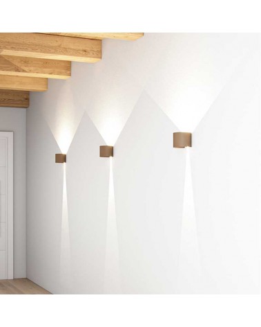 Wall lamp for exterior 10cm Upper and lower light LED 6.8W Aluminum 4000K