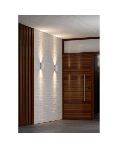 Cylindrical outdoor wall light 16cm Upper and lower LED light 16W polycarbonate IP65 CCT Switch 2700K/3200K/4000K