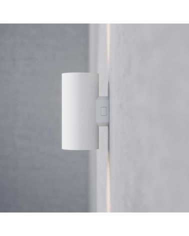 Cylindrical outdoor wall light 16cm Upper and lower LED light 16W polycarbonate IP65 CCT Switch 2700K/3200K/4000K