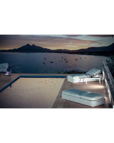 Bañador pared 15,7cm de policarbonato blanco LED 12W IP65 apto para exteriores