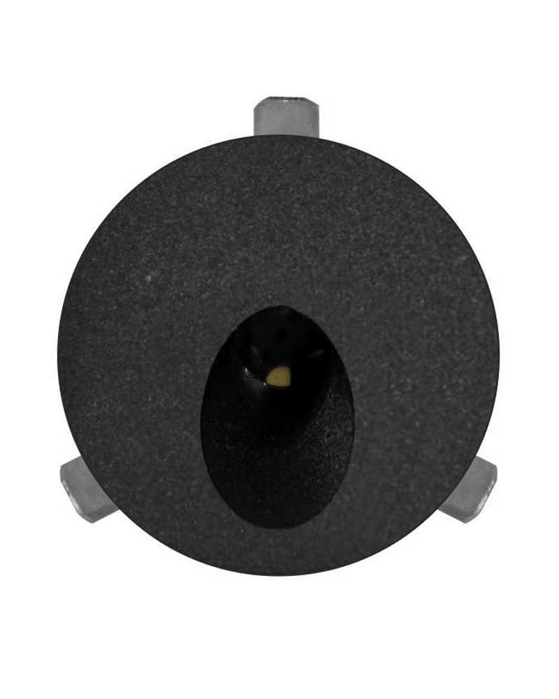 Empotrable de pared redondo LED 2W aluminio acabado negro IP54