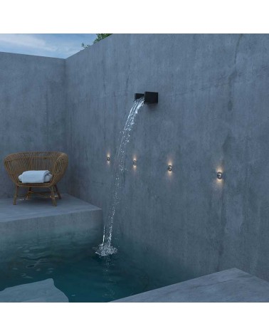 Recessed floor and wall LED 2W 2 lights IP67 stainless steel. warm light 3000K up to 1000Kg