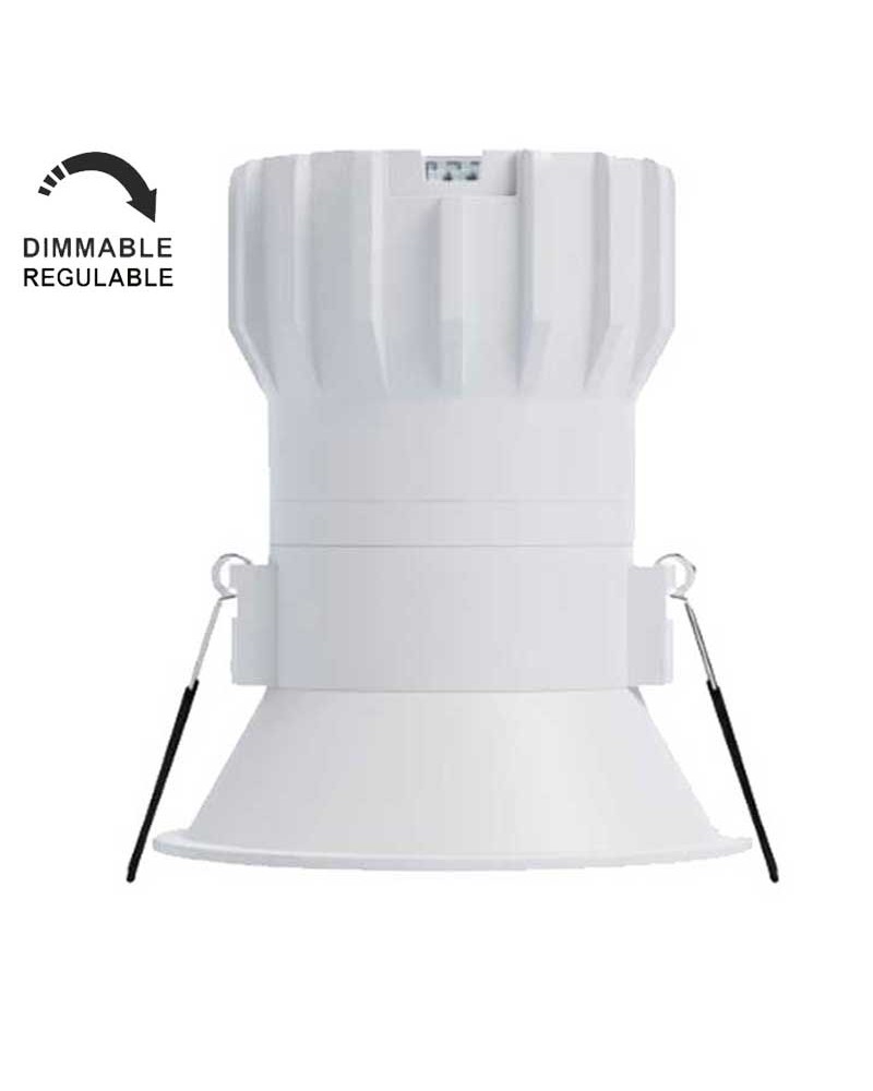 Downlight 8W LED 8.4cm round recessed 5000K IP65