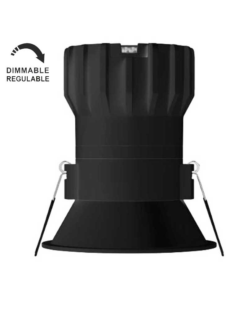 Downlight 8W LED 8.4cm round recessed white IP65