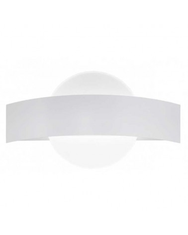Wall light 10W LED made of metal and methacrylate, white finish, 4000K