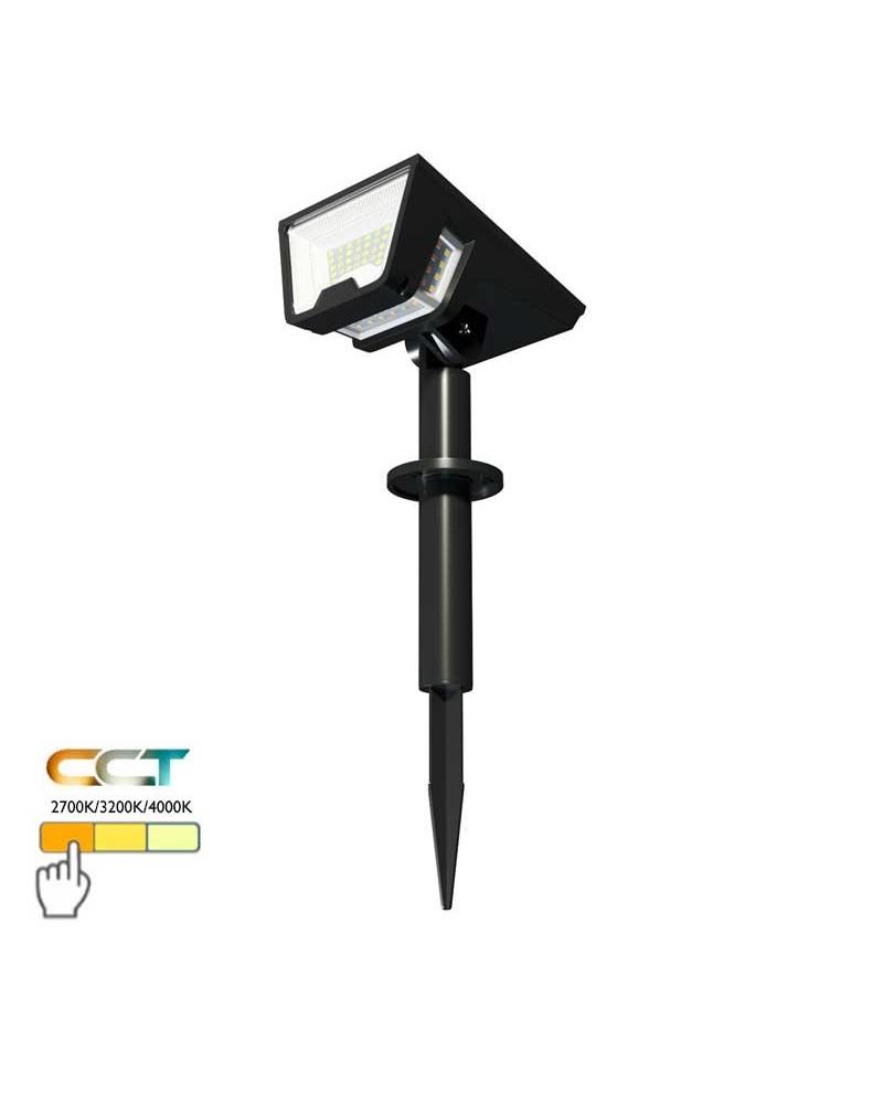 Pincho de exterior SOLAR 30,4cm LED 0,7W CCT Switch 2700K/3200K/4000K