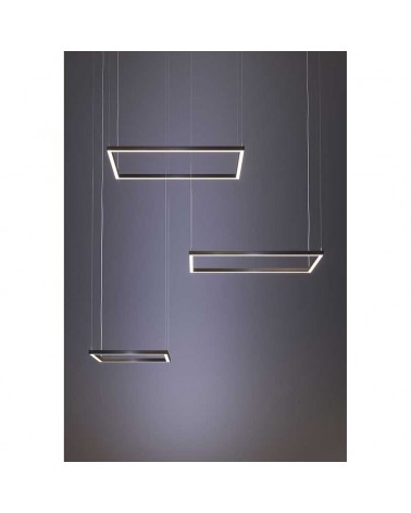 Lámpara de techo rectangular de 60x105cm LED 94W de aluminio RGB-W driver Tuya