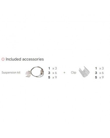 Lámpara de techo de 3x150cm LED 90W de aluminio y silicona IP40 RGB-W driver Tuya