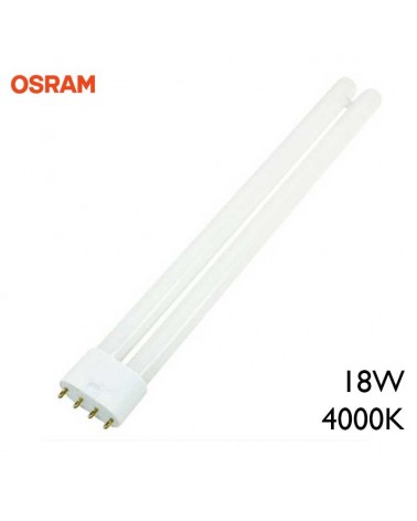 Lámpara PL-L OSRAM 18W 2G11 luz blanca fría 4000K