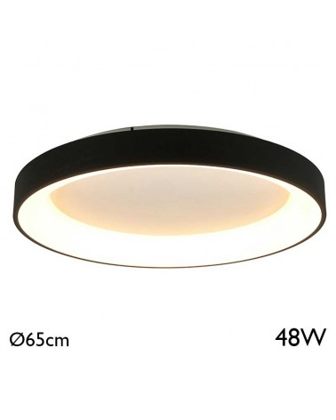 LED ceiling light 65cm diameter 48W warm light 3000K