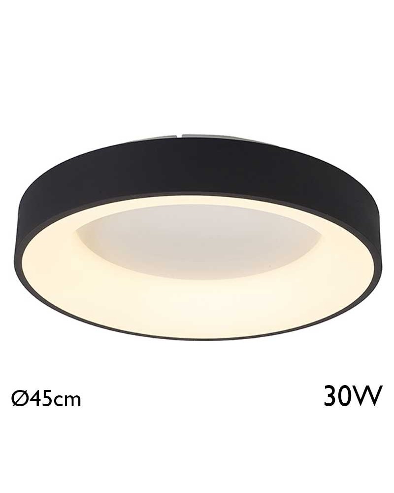 Plafón LED de 45cm de diámetro 30W luz cálida 3000K