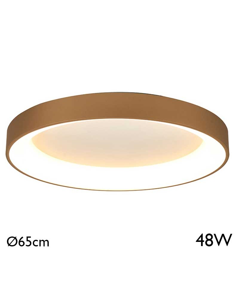 LED ceiling light 65cm diameter 48W warm light 3000K