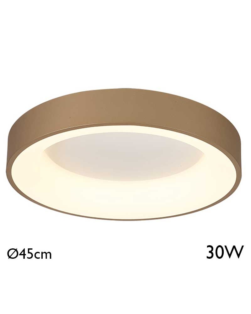 Plafón LED de 45cm de diámetro 30W luz cálida 3000K