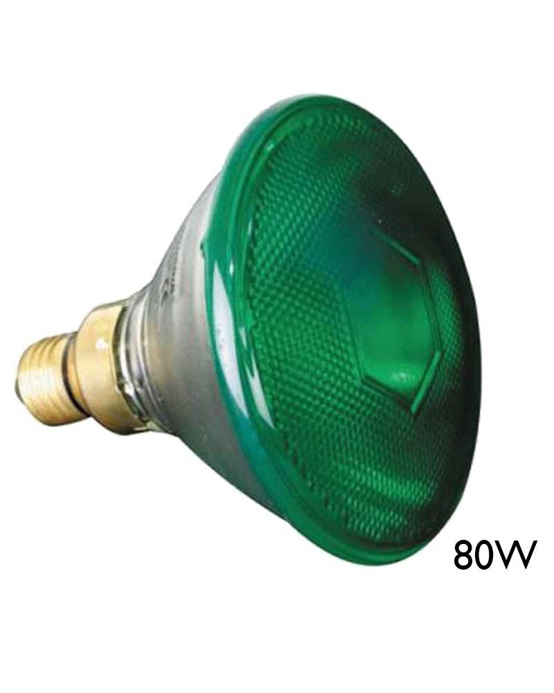 Bombilla PAR38 80W E27 Verde