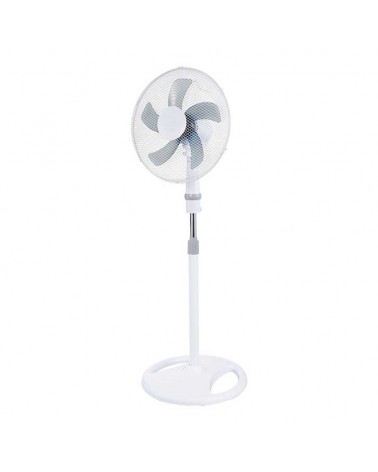 Ventilador 3 posiciones blanco 45W aspas 40cm altura regulable 107-133cm