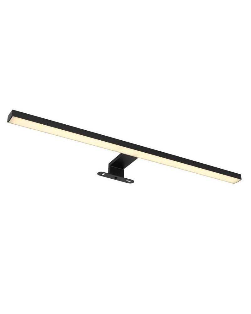 Aplique baño 60cm metal y aluminio acabado negro LED 12W 4000K IP44