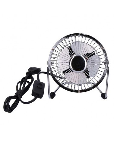 Mini chrome table fan 15W blades Ø10cm