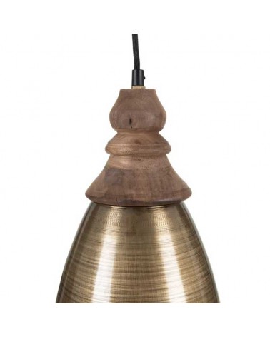 Ceiling lamp 22cm brass finished iron E27