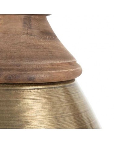 Lámpara de techo 22cm de hierro acabado latón E27