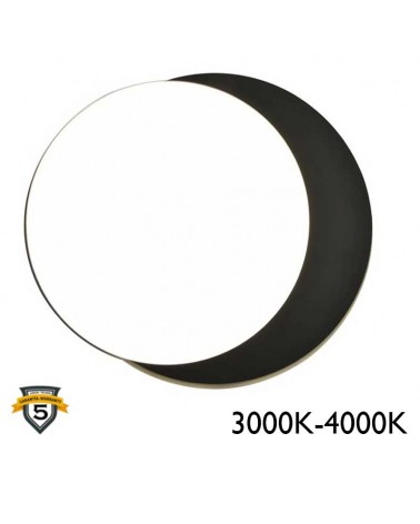 Black outdoor wall and ceiling light 37cm made of aluminum and PC LED 24.3W SWITCH 3000K/4000K