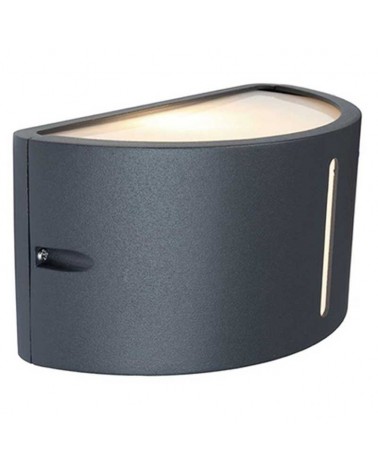 Aplique pared gris oscuro de exterior 24,9cm de aluminio E27