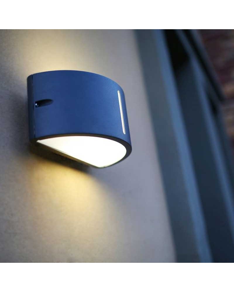 Aplique pared gris oscuro de exterior 24,9cm de aluminio E27