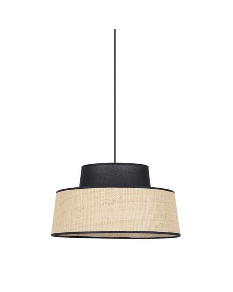 Lámpara de techo 38cm de rafia y algodón E27