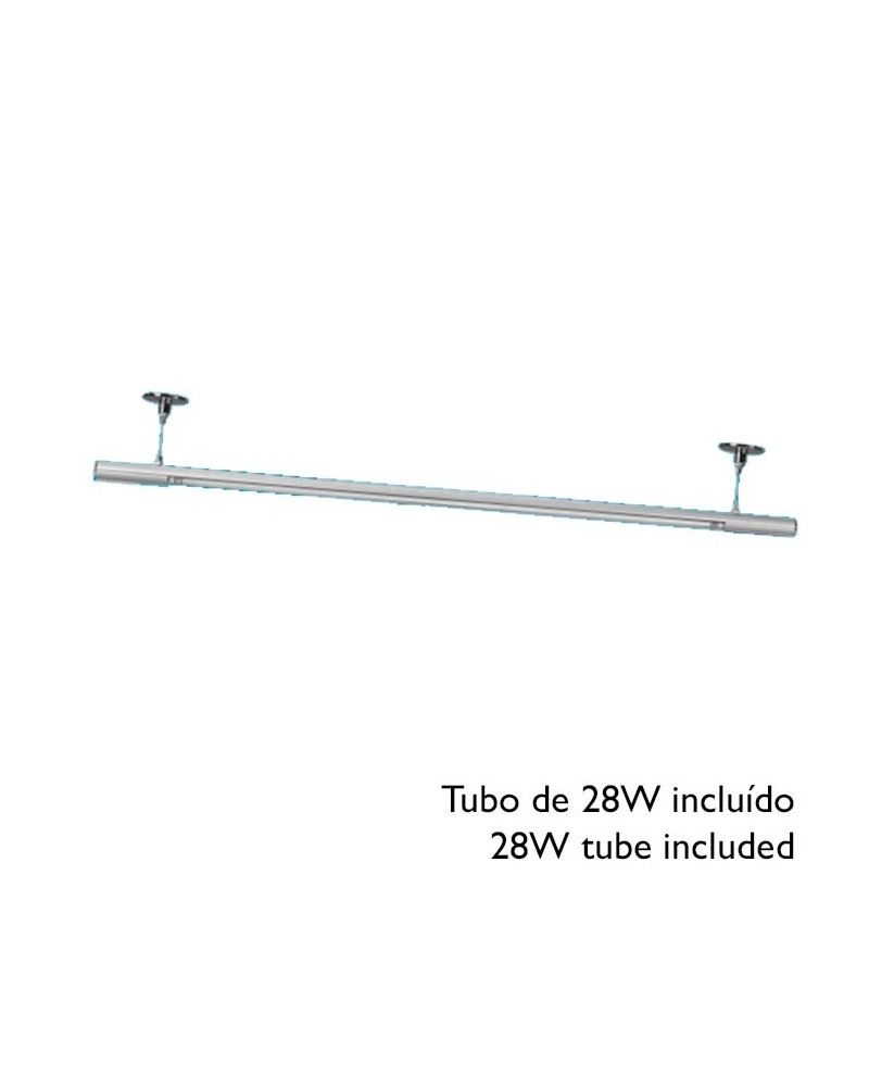 Soporte colgante para tubo fluorescente incluído 28W 2G11 peformante