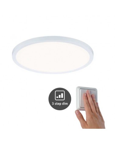 LED recessed downlight 23cms square white 16W 4000K for 50-195mm hole dimmable