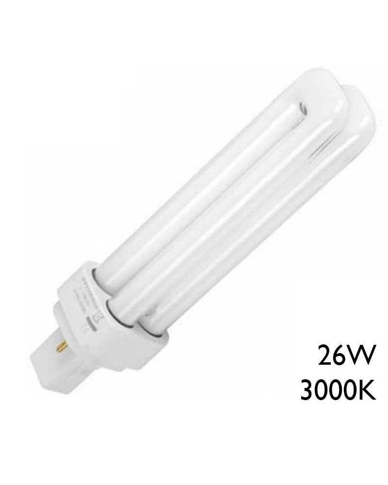 Lámpara PL-C 26W G24D-3 2 PIN 3000K