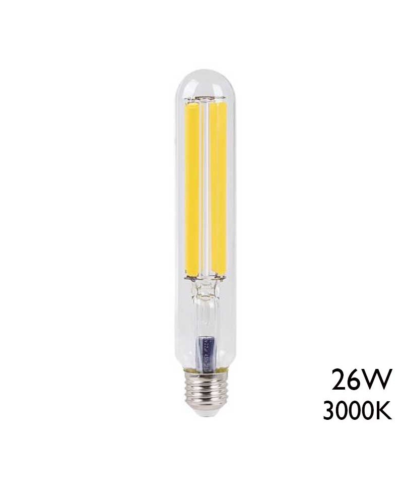 Bombilla Industrial alta luminosidad de filamentos T38 LED 26W 3000K E27 4.500Lm.