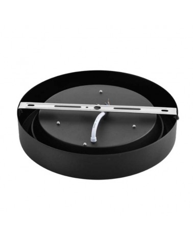 Plafón downlight LED superficie negro 30W 23,3cm LED 4000K 6000K