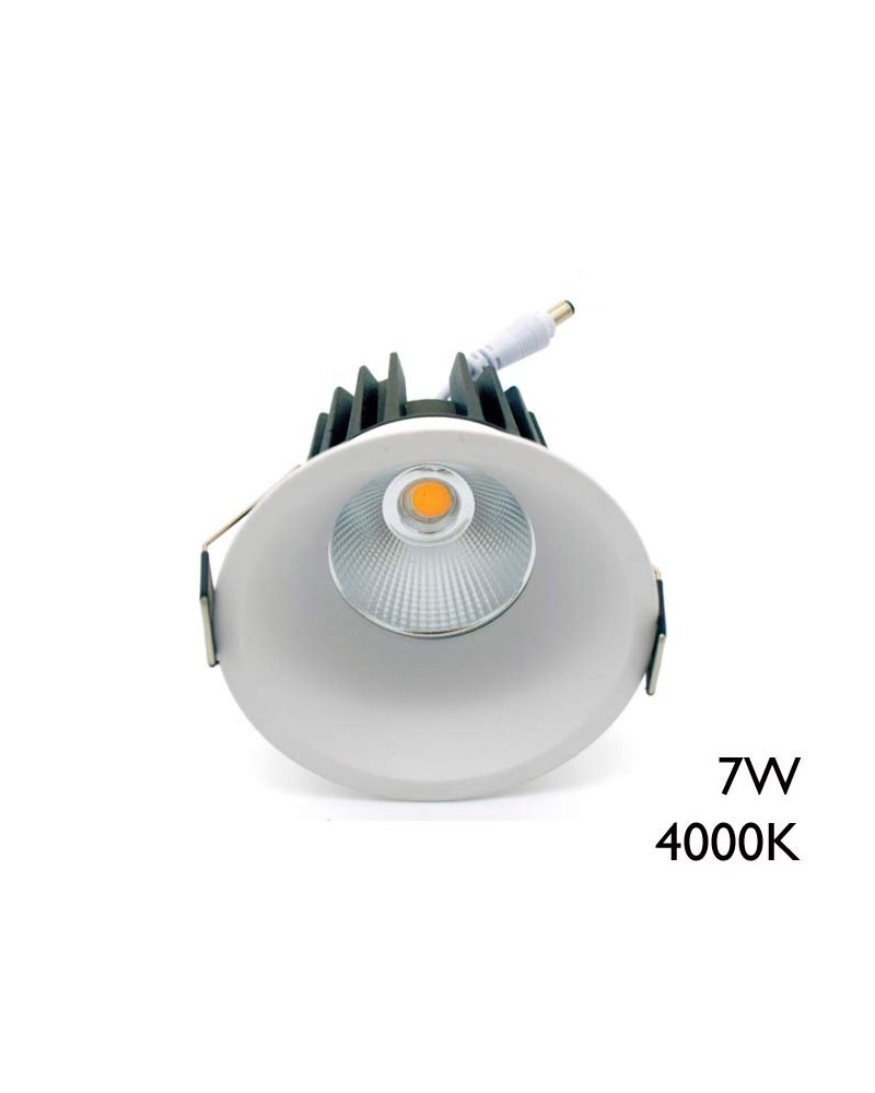 Downlight 7W LED 600Lm 4000K white color