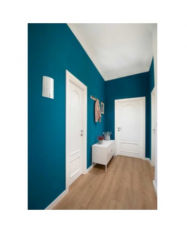 Aplique de pared blanco cristal impreso curvo E27 max. 60W