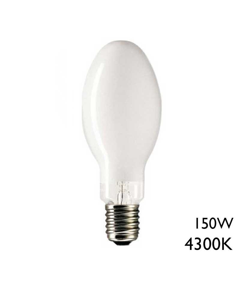 Ellipsoidal metal halide lamp 150W E27 4000K, white glass