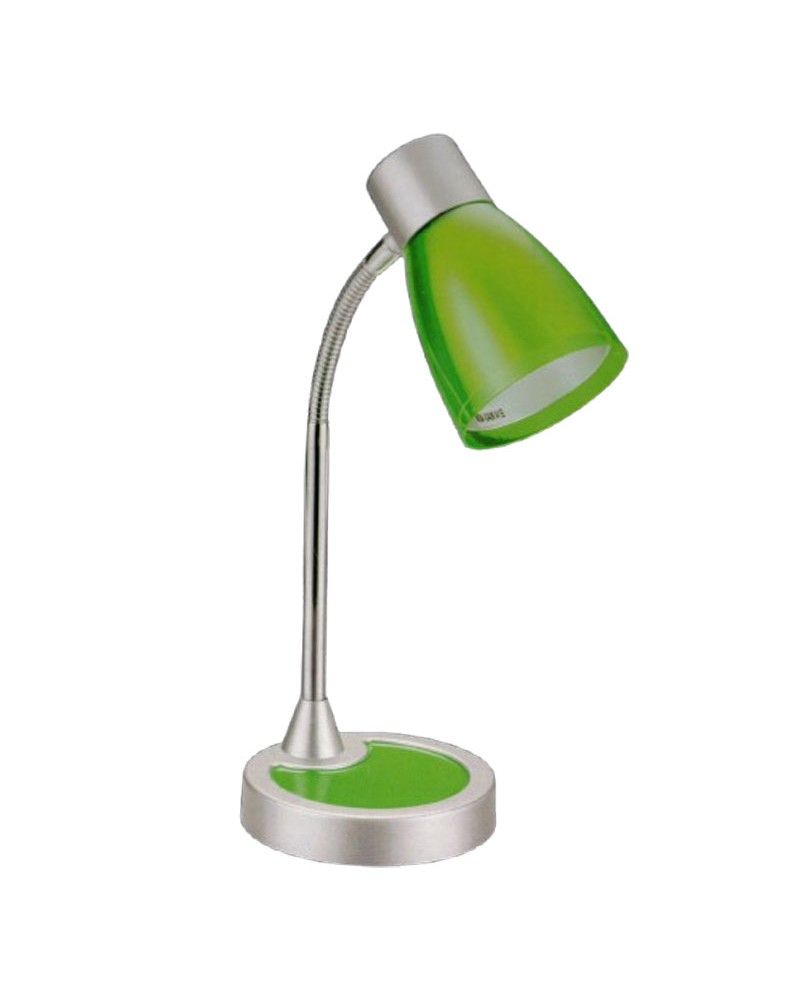 28 cm Green E14 table lamp with adjustable plastic bell head