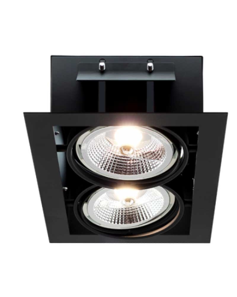 Double black steel cardan 355x205x100 mm QR111 GU10