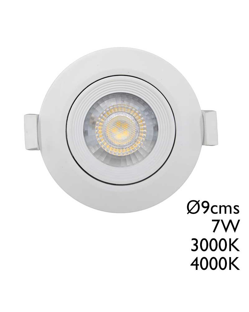 Ojo de buey LED 7W Blanco 9cm 3000K 4000K