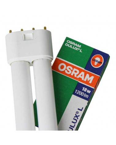 Lámpara PL-L OSRAM 18W 2G11 luz blanca fría 4000K