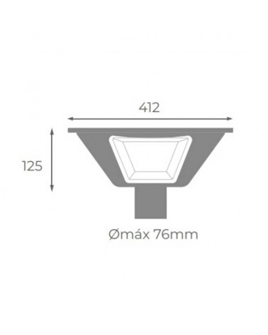 Farola solar potente 3.2V 15AH 120W 6000K 15000Lm IP65 sensor crepuscular