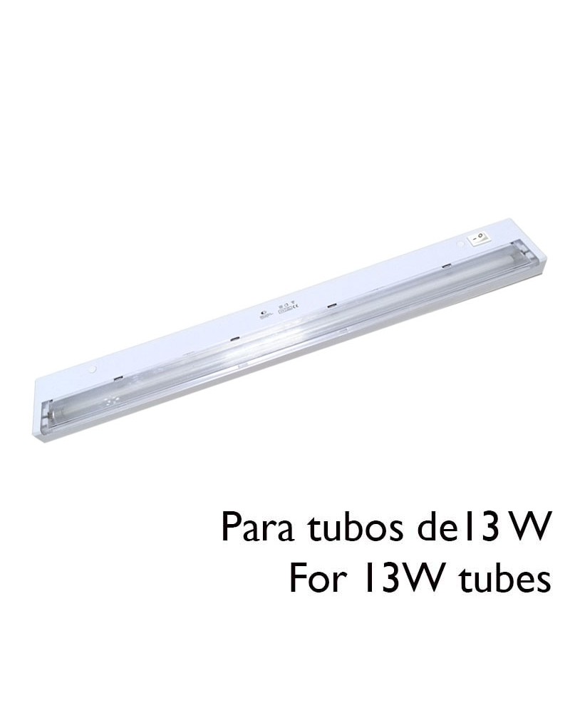 Aplique Pantalla para tubo fluorescente incluido 13W T8 CLARILUX 1x13W