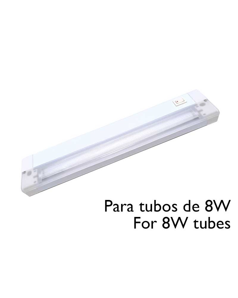 Wall lamp shade for fluorescent tube included 8W T8 CLARILUX 1x8W