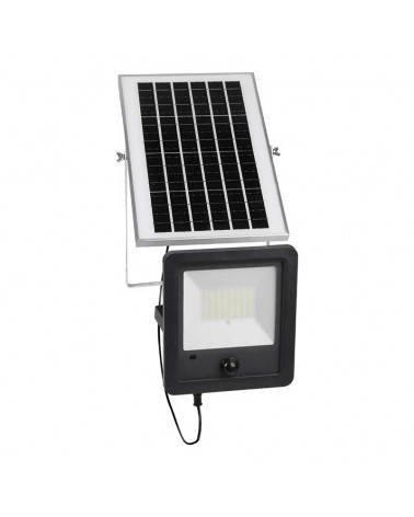 100W Solar Floodlight with 1200Lm Distance Sensor and Dimmable Remote Control Plate, IP65