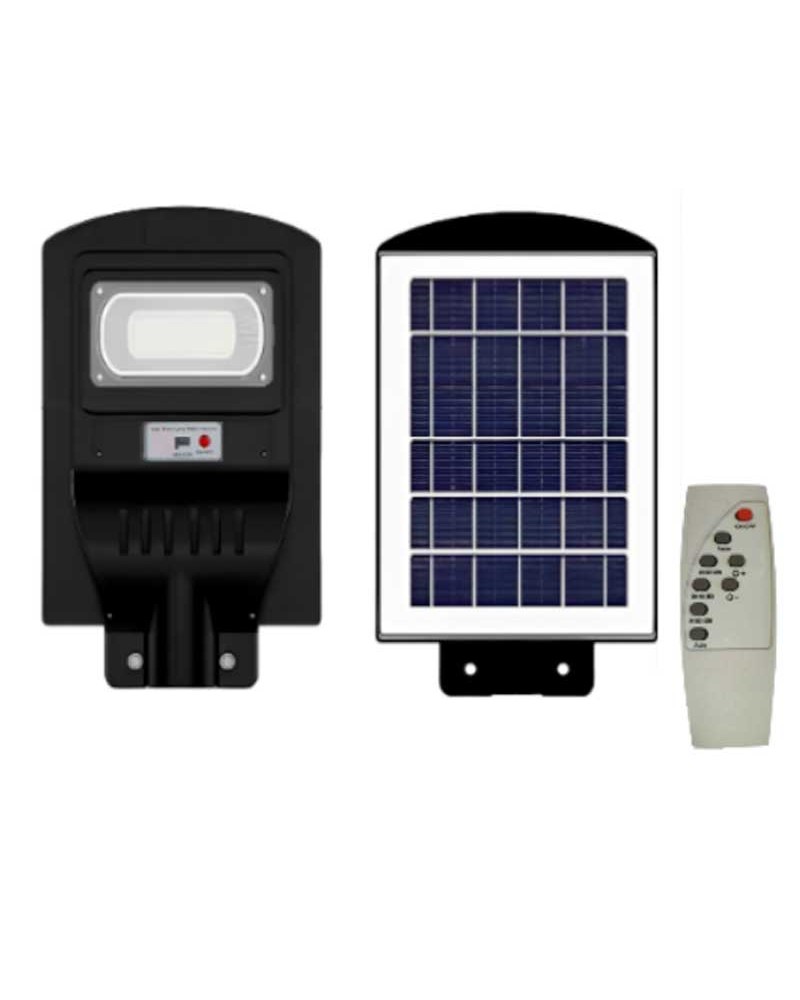 LED solar street light 21x40cm 20W 6000K with remote control