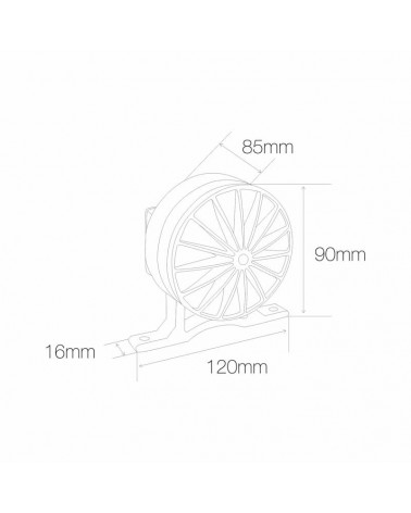 IP65 5W 3000K IP65 frame projector