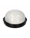 Black round outdoor wall or ceiling light, E27 max. 100W, 23cm diameter